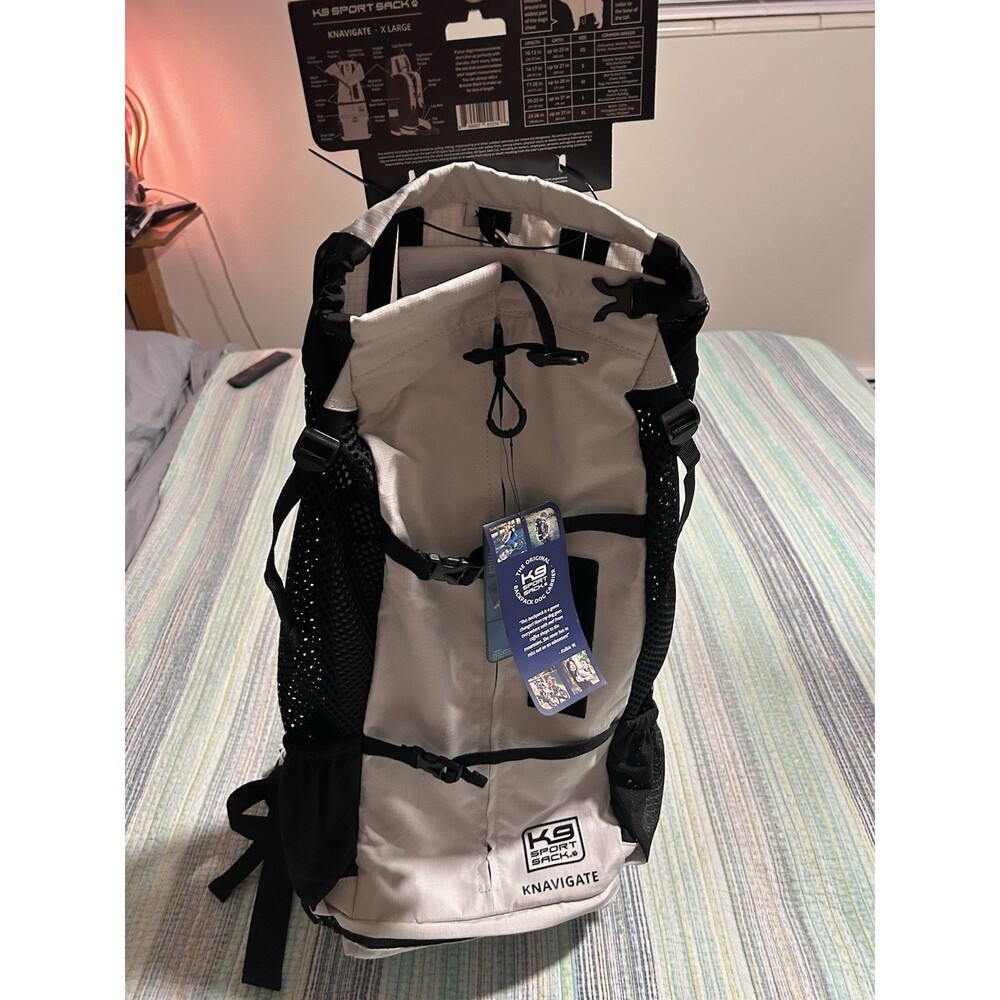 K9 Sport Sack Knavigate Large Dog  50 lbs Carrier Backpack White | New With Tags